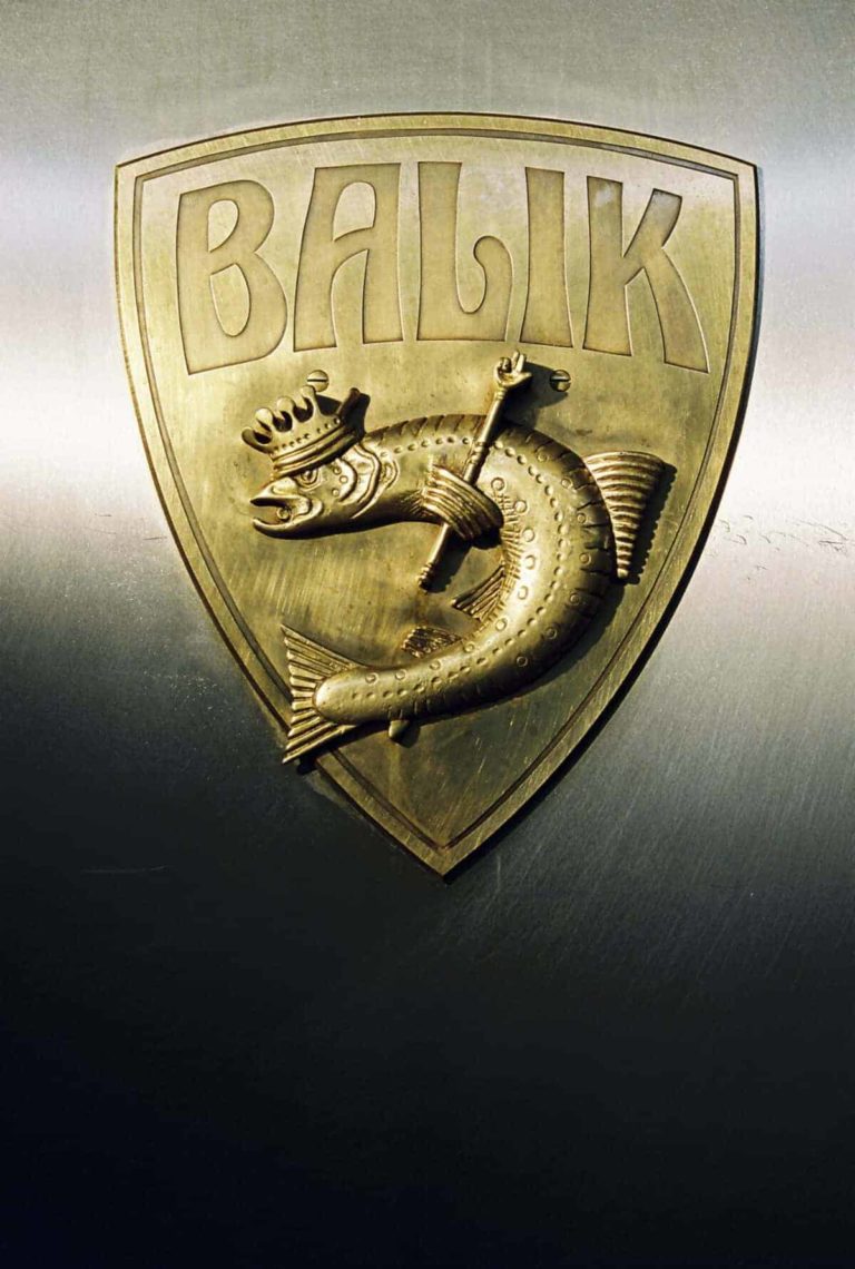 Balik Logo auf dem Räucherofen